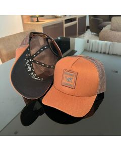 Boné Trucker confort Marrom , aba Inferior preta